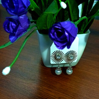 Kadhani’s Radiant Pearl Sunburst Earrings - A perfect drops collection