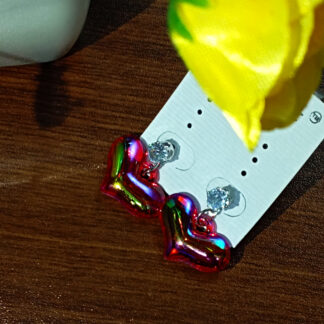 Kadhani's Radiant Heart Charm Earrings - The stud dangler collection