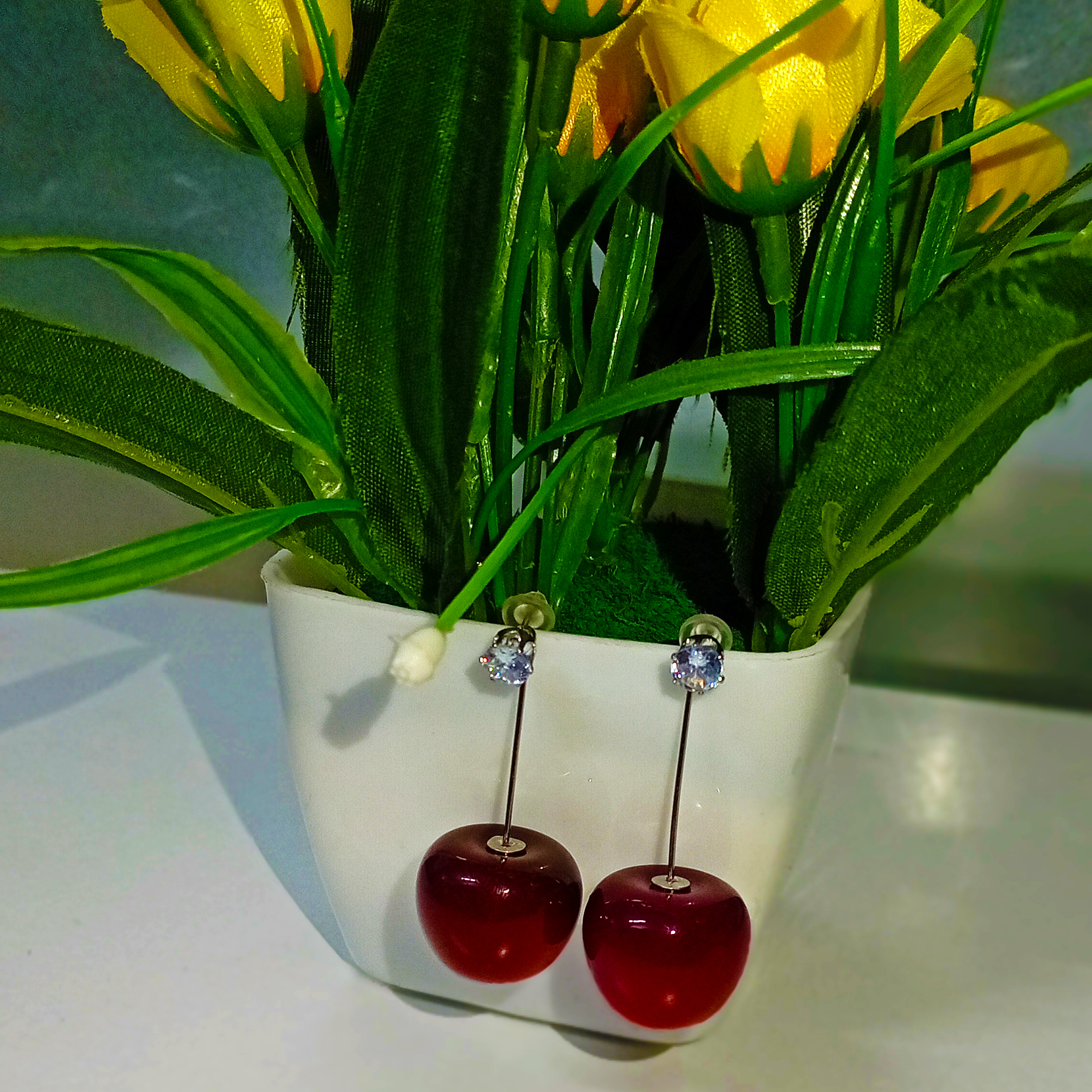 Kadhani's Cherry Bliss Drop Earrings - The Blissful drops collections