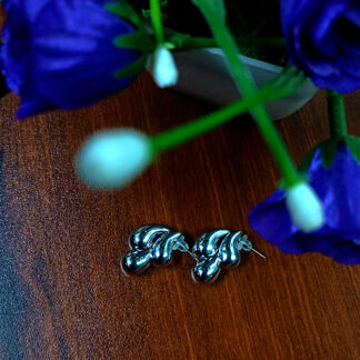 Kadhani's Liquid Wave Statement Earrings - The Elegant stud collections